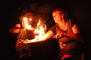 Der Nachtzug nach Feuerland hielt am Pfingstmontag in Quetz.